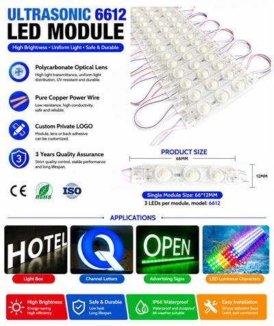 DMLED DC12V 1.5W 超音波LEDモジュール