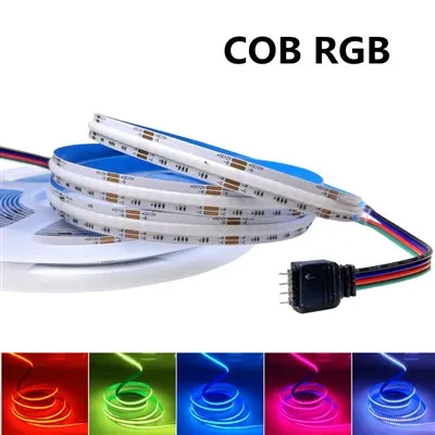 12v/24v RGB COB LED ストリップ ライト